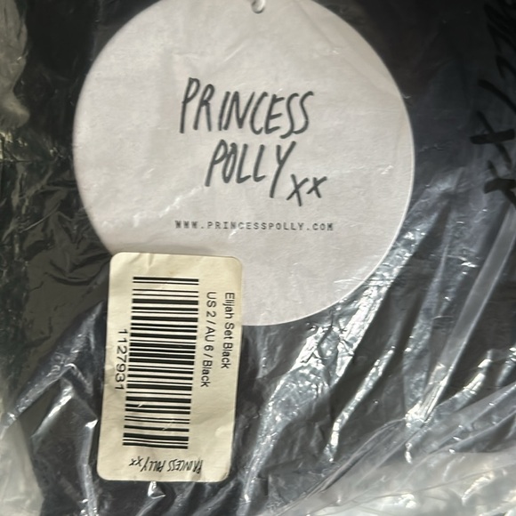 Princess Polly Set skirts/top black US 2 - Picture 8 of 8